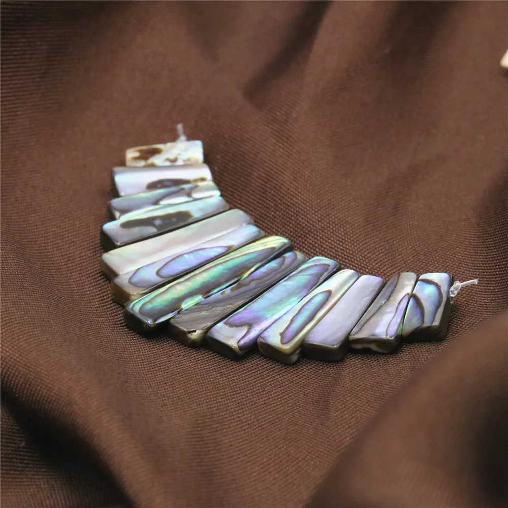 Изумительный Ретро 2 цвета натуральный Абалон корпус прямоугольник 11 палочек