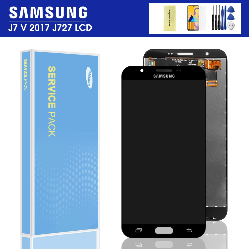 Дисплейный модуль для Samsung Galaxy J7 J727 100% 2017 J727V J727A SM J727P|Экраны мобильных телефонов| |