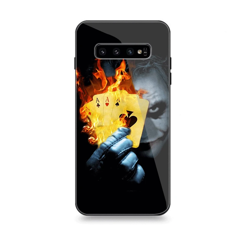 Стекло чехол для телефона samsung S7 край S8 S9 S10 плюс A10 A20 A30 A40 A50 A60 A70 Крышка игры в
