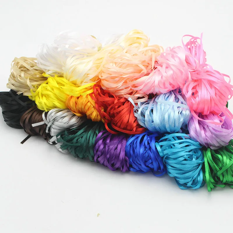 Новинка цветная лента ручной работы с одним лицом 1/8 дюйма (3 мм) для украшения