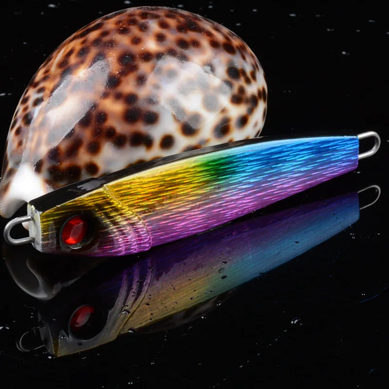 Рыболовная приманка с железной пластиной 9 см 55 г металлический плавающий слой