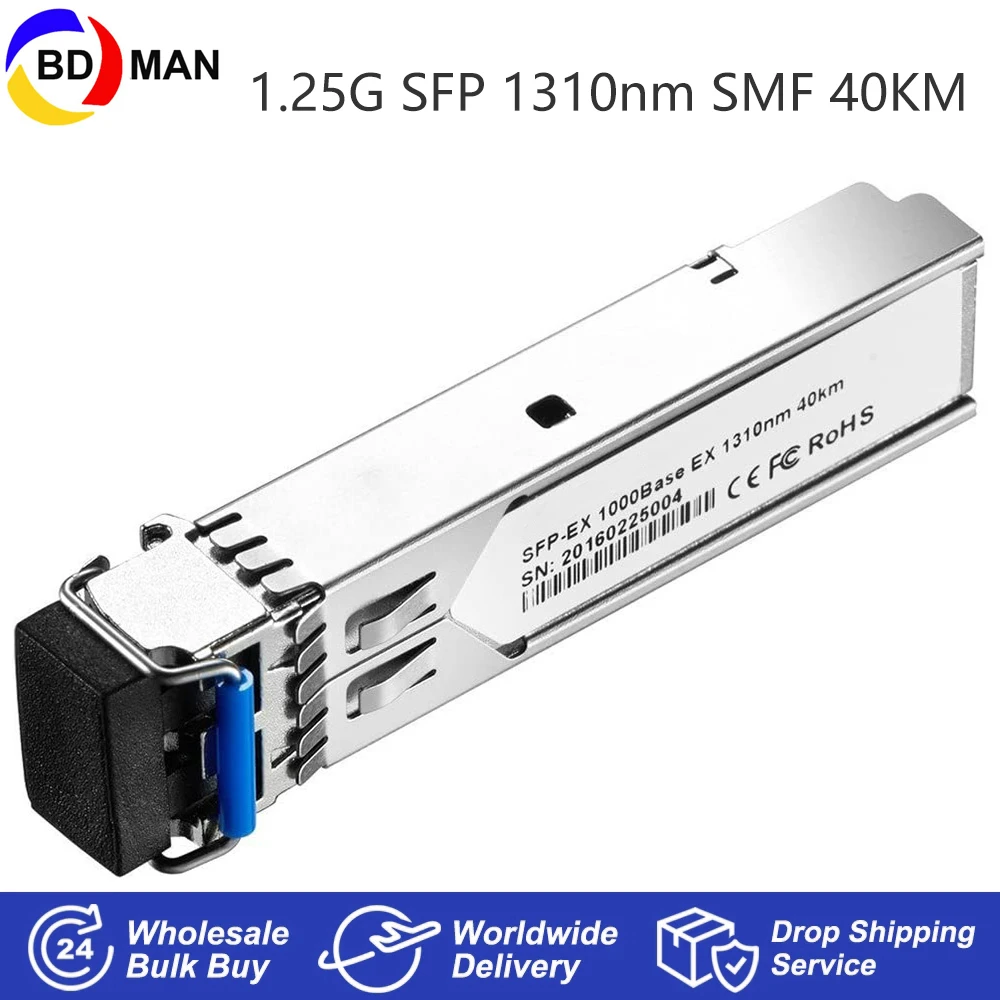 1 25G SFP LX 1000Base-LX/LH 1310nm SMF SC коннектор до 40 км совместим со стандартом Cisco GLC-LH-SMD Mini GBIC |