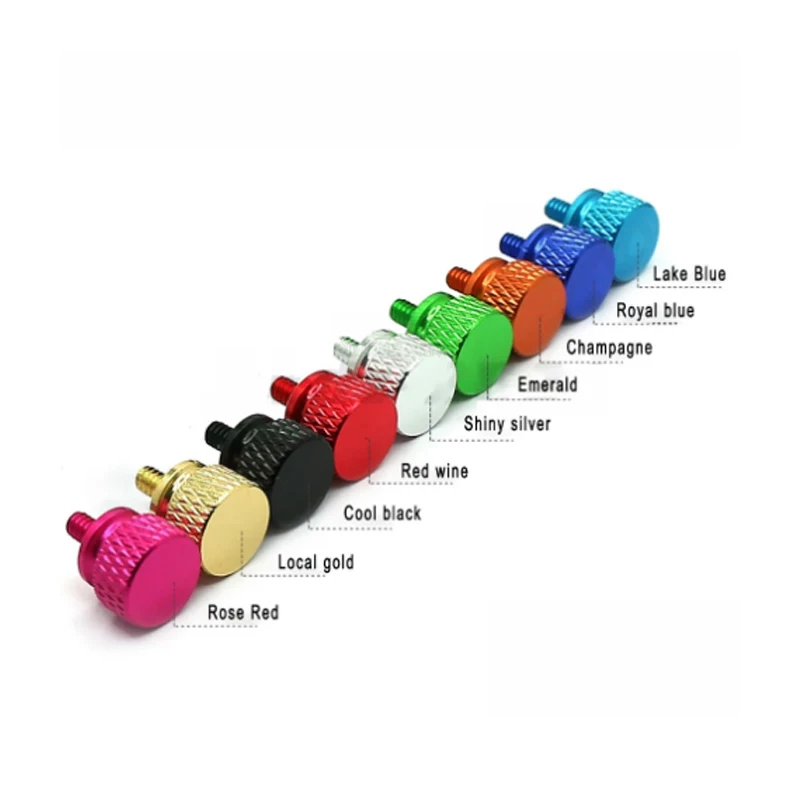 5 шт. 6 #32*6 американская грубая резьба 3 винт из алюминиевого сплава DIY крутой цвет