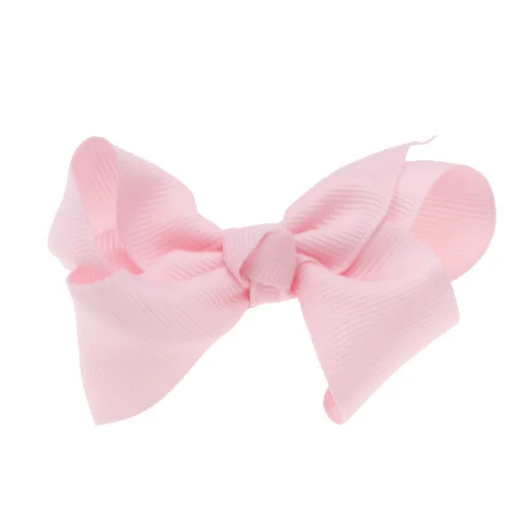 light pink 8 см милый, для новорожденных и малышей цветок из корсажной ленты аксессуар для волос бант без heabdnad без зажимов головные уборы аксессуары для волос 10 шт./лот - Цвет: light pink