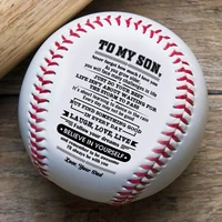 dad to son i%e2%80%99ll always be right here encouraging you baseball ball