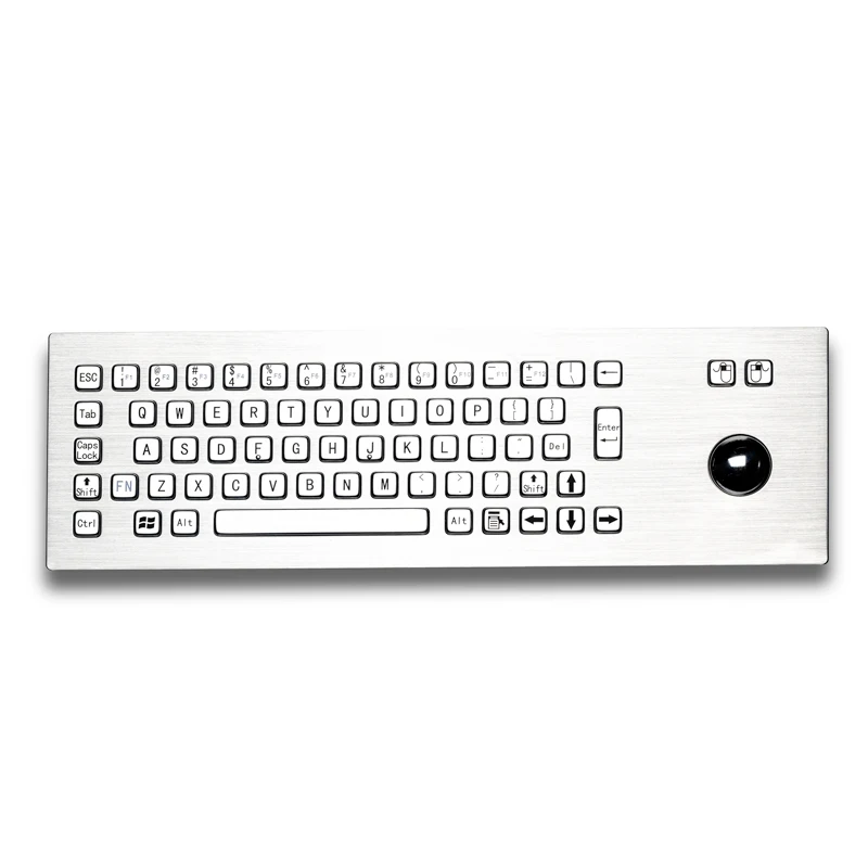 

Стандартная Проводная Водонепроницаемая клавиатура для киоска IP65, 67 клавиш, промышленная металлическая клавиатура из нержавеющей стали