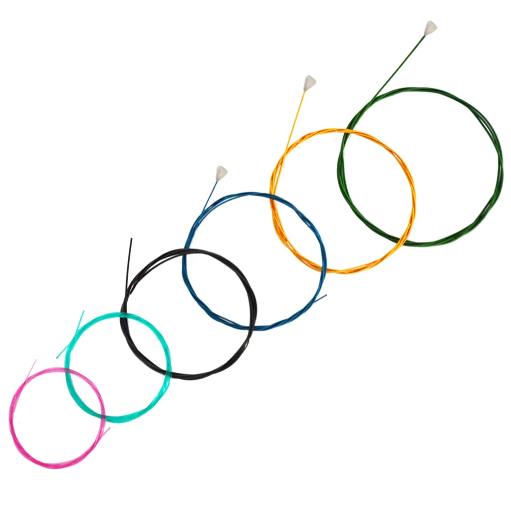 

Набор нейлоновых струн Tooyful, 6 шт., разноцветные нейлоновые струны для 6 струн, аксессуары для классической гитары