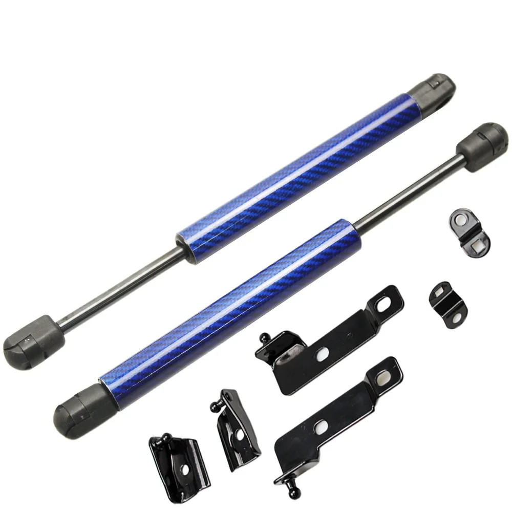 blue carbon fiber Для Nissan Frontier Navara D40 2004- для Pathfinder(R51) 2x передний капот модифицирует газовые Распорки Лифт поддержка амортизатор - Цвет: blue carbon fiber