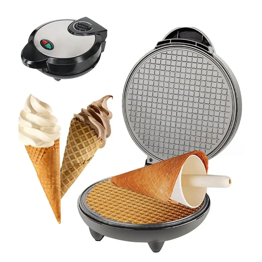 

Household Breakfast Egg Roll Machine Electric Baking Pan Baking Machine Waffle Cone Maker Homemade Ice Cream Cone Machine