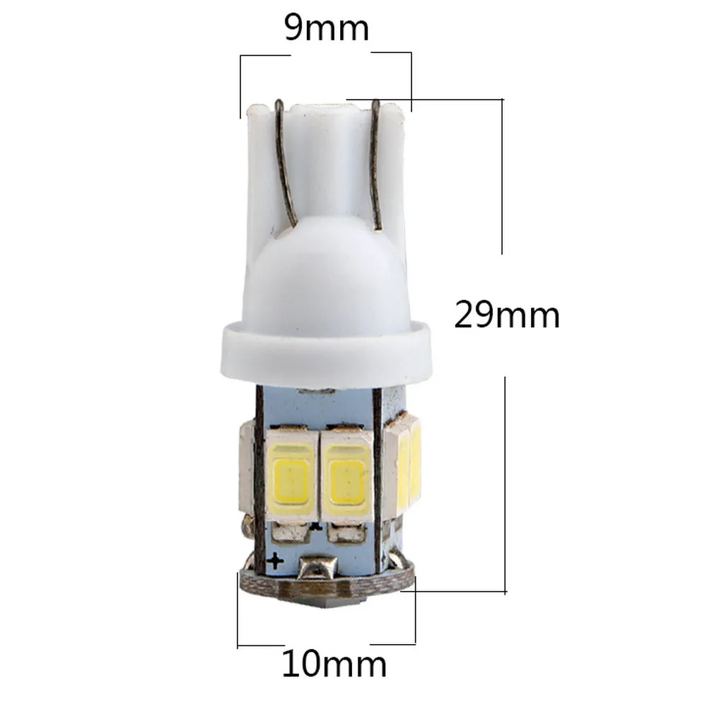 

10x 921/194 RV Trailer Interior 12V White/Amber 5630 T10 9SMD LED Width Light Dashboard Side License Plater Light