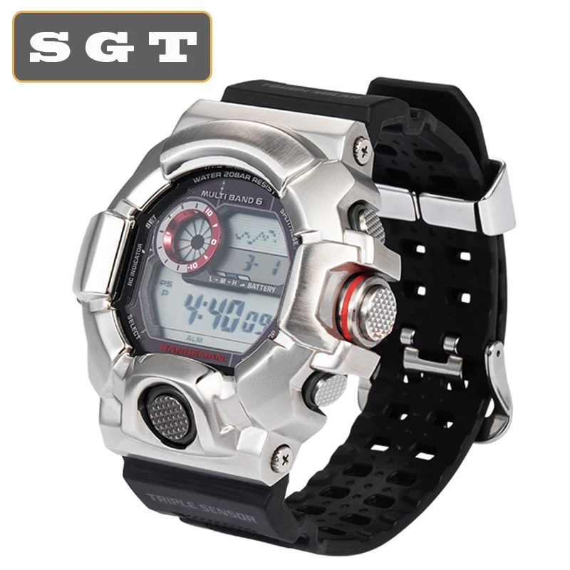 Ободок для GW-9400, черный, 316, нержавеющая сталь, серебро, золото, для мужчин, для спорта, дайвинга, металлическая пряжка, ремешок для часов, чехол для часов, ободок, инструмент