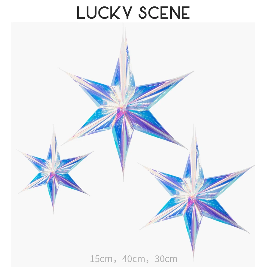 

Радужные сотовые шары из фольги Lucky Scene, 3 шт.