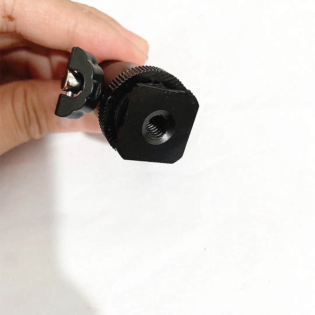 Mini Camera Cradle Tripod Ball Head LED Light Flash Bracket Holder Mount 1/4 Inch Hot Shoe Adapter With Lock Cheap Sale | Электроника