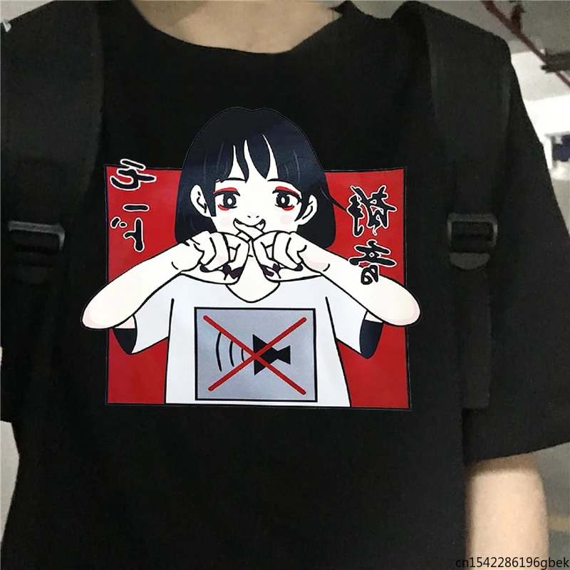 

Large Size Cartoon Summer Short Sleeve Tops Female Funny Female Harajuku Ulzzang Loose T-shirt