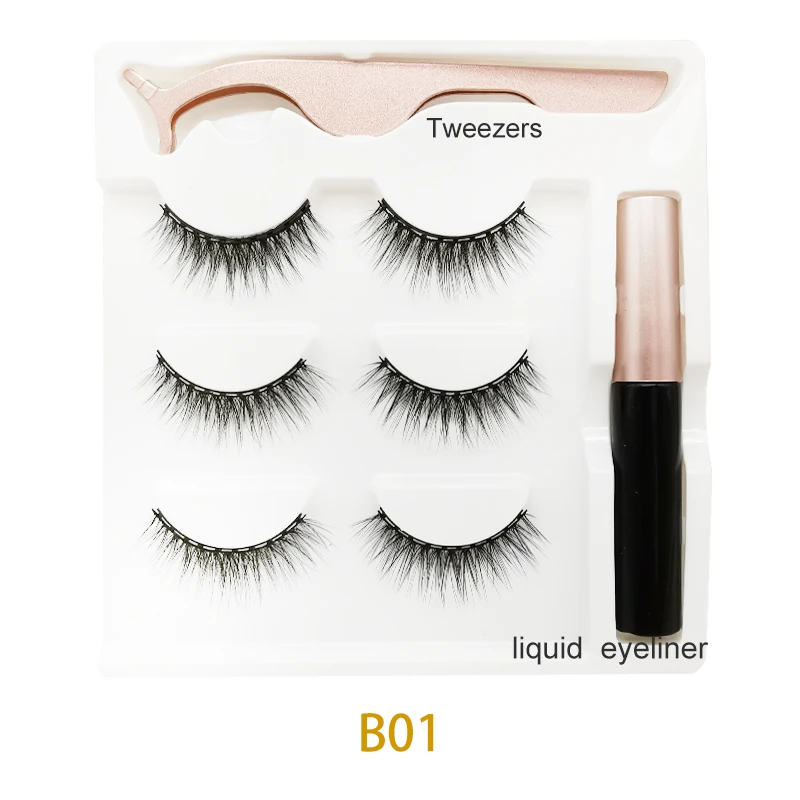 Wholesale Real Siberian Strip Lashes Private Label Packaging 3D Mink Eyelashes