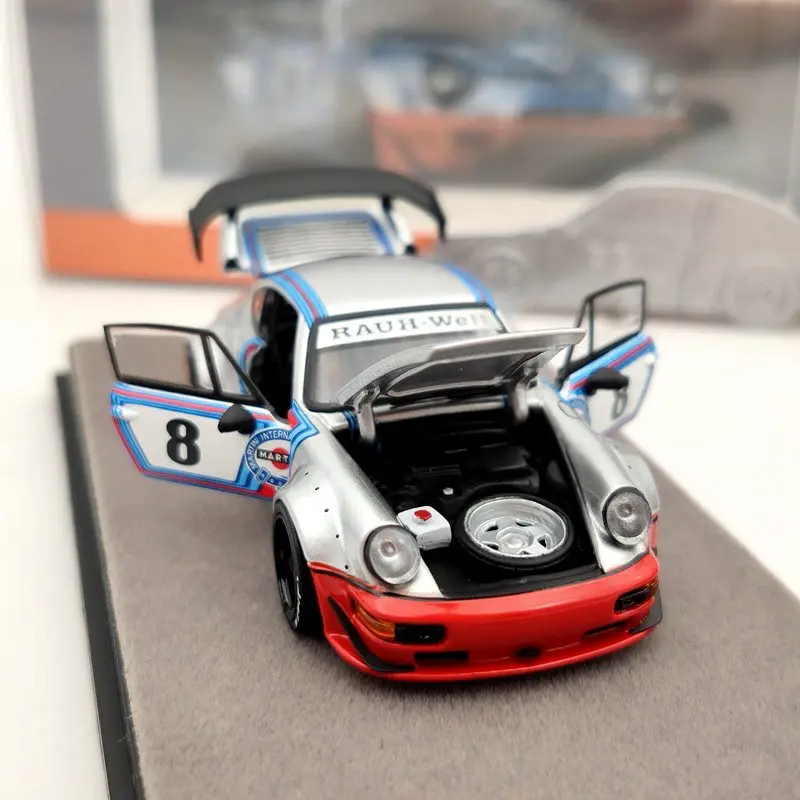 PGM 1:64 для P ~ sche 964 RWB Martini Rauh Welt Begriff #8 обычная версия моделей автомобильных игрушек |