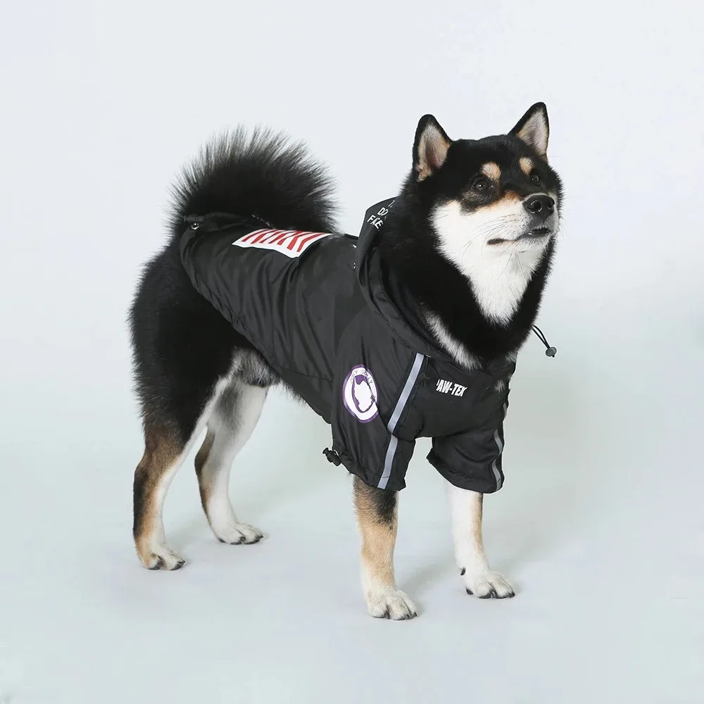 Dog Raincoat Jacket Clothes Windproof Cat Dogs Fashion Waterproof Reflective Pet Clothing Large dog Pets Coat | Дом и сад