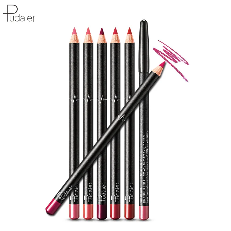 1 шт. Новинка Pudaier Lipliner Nude губная помада карандаш стойкий водонепроницаемый матовый для макияжа, косметика для губ 36 цветов