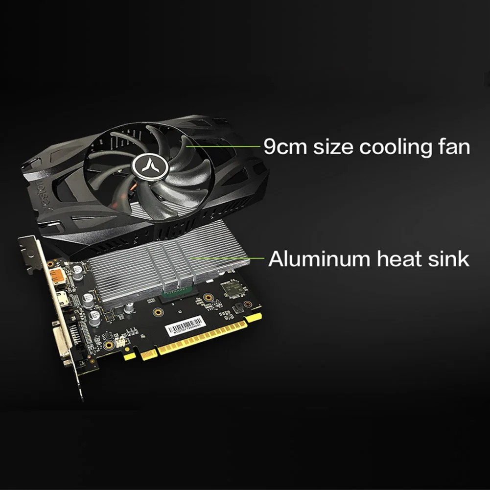 Видеокарта Yeston GTX 1050 Ti для компьютера графическая карта GDDR5 4 Гб 128 бит PCI-Express GPU
