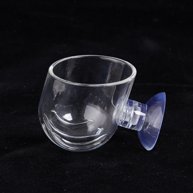 

Creative Aquarium Fish Tank Fish Feeder Glass Plant Cup Red Worm Feeding Suction Cup Food Container Aquarium Accessories