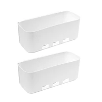 2 pcs sliding out plastic storage drawers for office supplies cleaning products