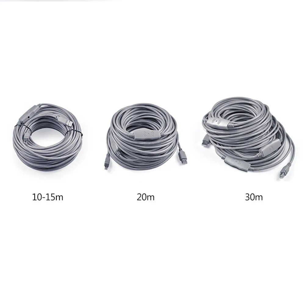 USB Printer Cable High Speed Print 2.0 for Camera Computer Connect with 1.5M 3M 5M 10M 15M 20M 25M | Электроника