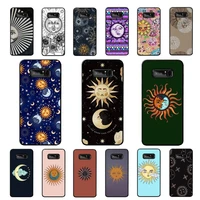 yndfcnb sun and moon face phone case for samsung note 3 4 5 7 8 9 10 pro plus lite 20 ultra