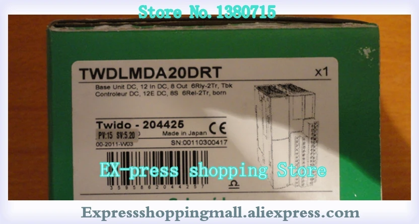 

Новый TWDLMDA20DRT PLC CPU 24VDC 12DI 8DO
