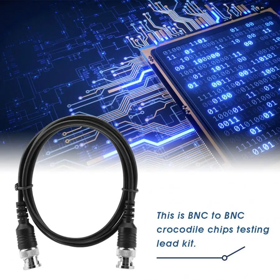Мультиметр Тестовые провода коаксиальный кабель BNC к чип Тест Крюк тест ing свинец