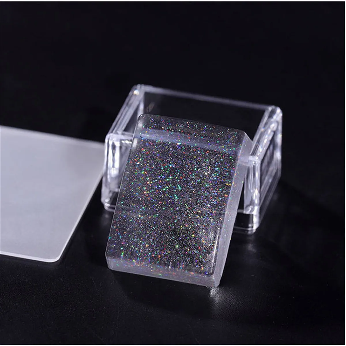 Скребок для ногтей Galaxy с блестками прозрачный желеобразный скребок дизайна
