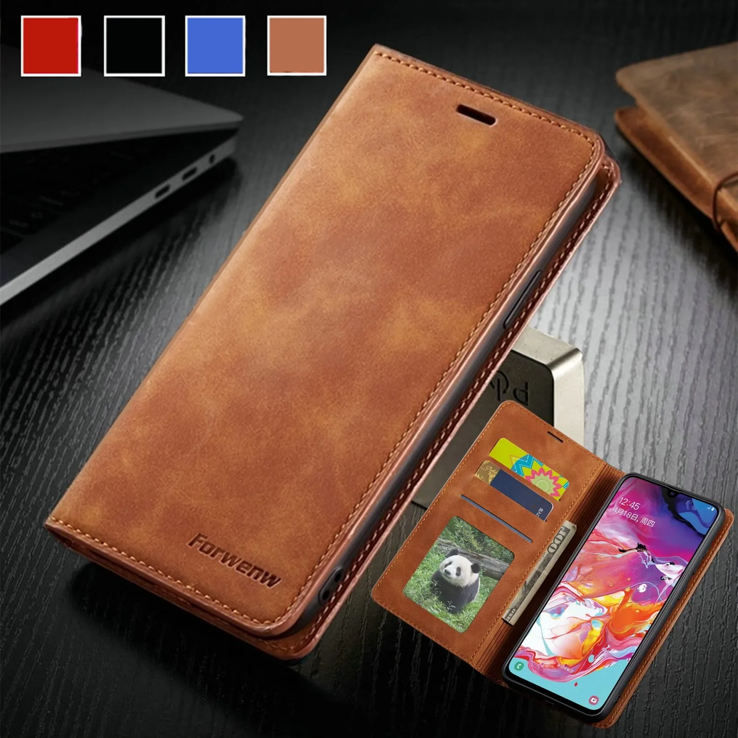 Кожаный чехол-книжка чехол для samsung Galaxy Note 9, 10 лет, S10 S9 S8 плюс S7 край A90 A80 A70 A50 A40 A30 A20 A20E A10 Магнитный чехол-кошелек