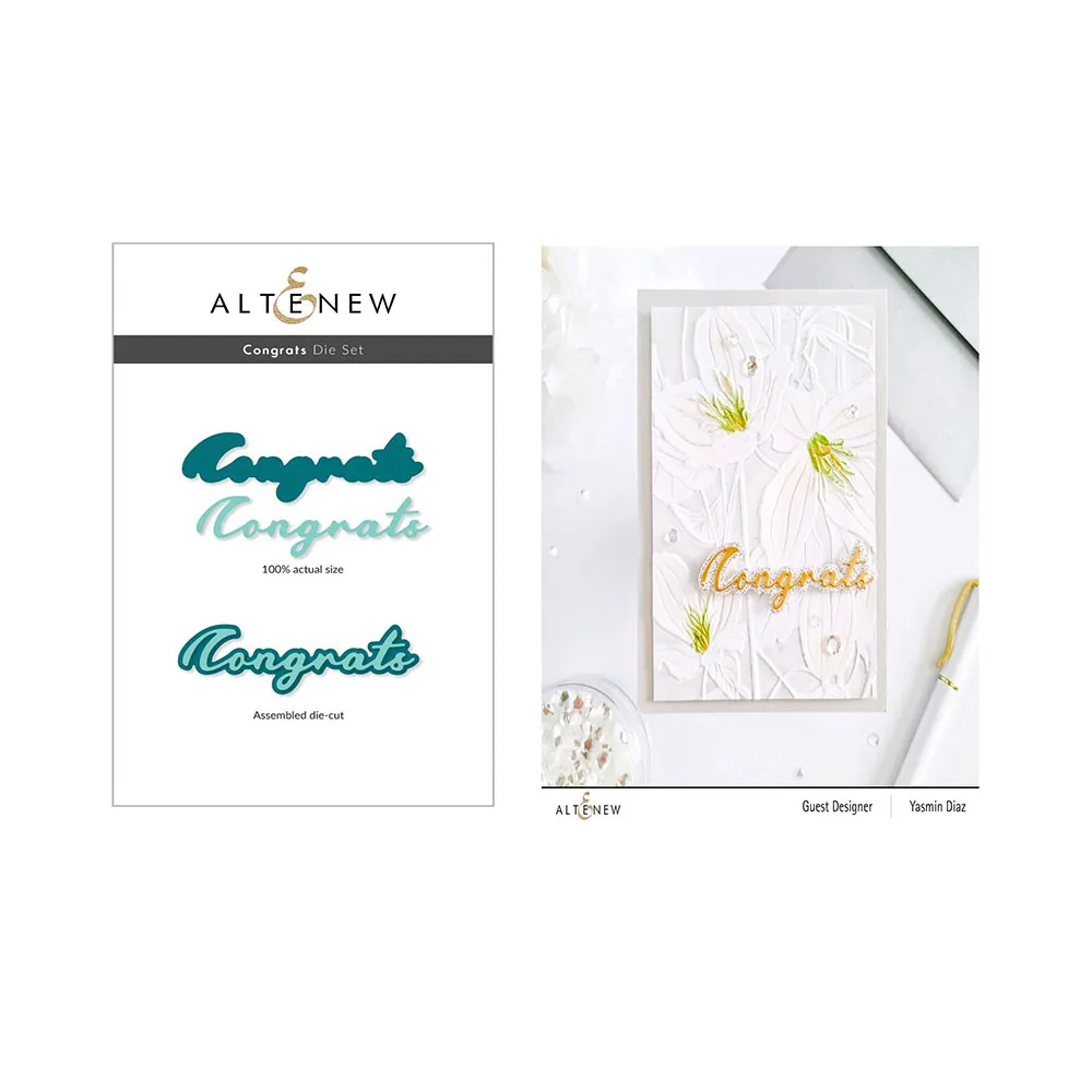 

Congrats Arrival New Metal Cutting Dies Scrapbook Diary Decoration Embossing Template Diy Greeting Card Handmade Hot Selling