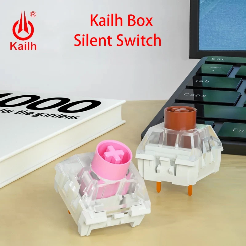 Оригинальный Kailh коробка Тихая розовый коричневый 3 шпильки переключатель Gateron