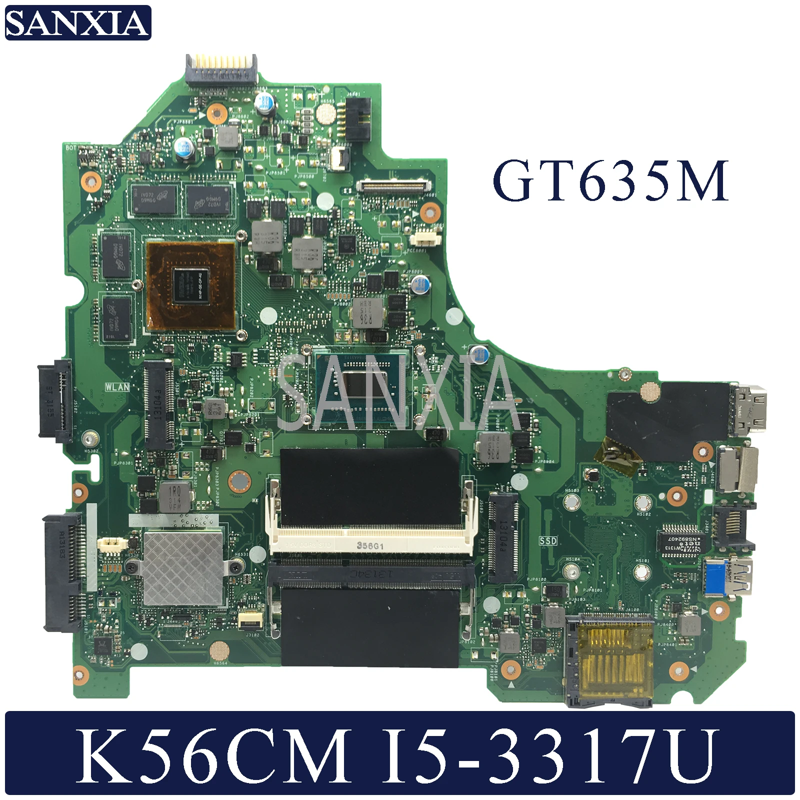 Kefu K56CM материнская плата для ноутбука ASUS K56CM K56CB K56C S550CM S550C оригинальная материнская плата I5-3317U GT635M-2G