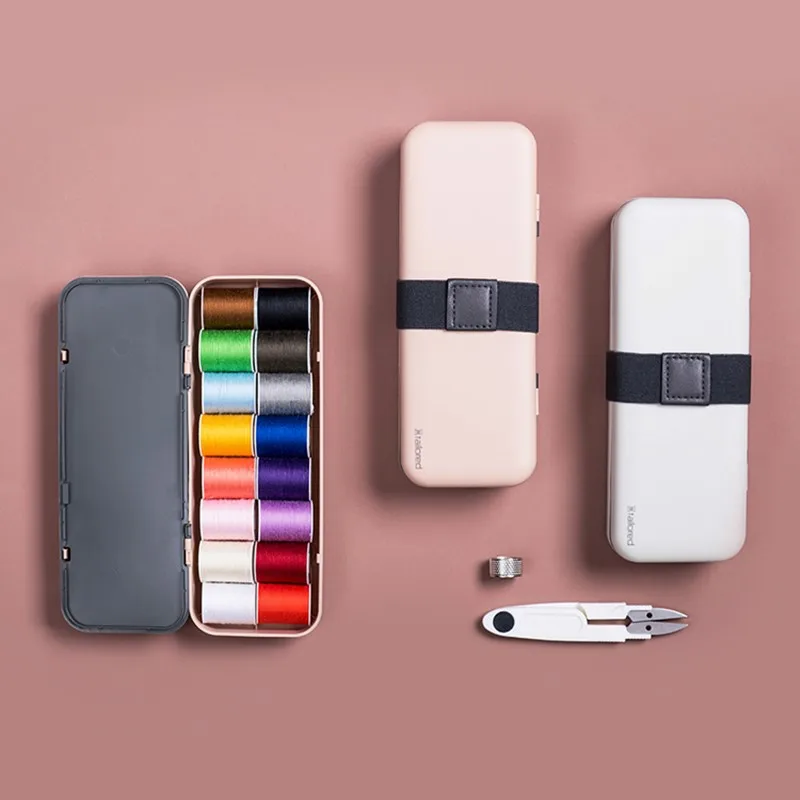 Двухслойная коробка для шитья DIY ящик хранения ниток Швейные аксессуары