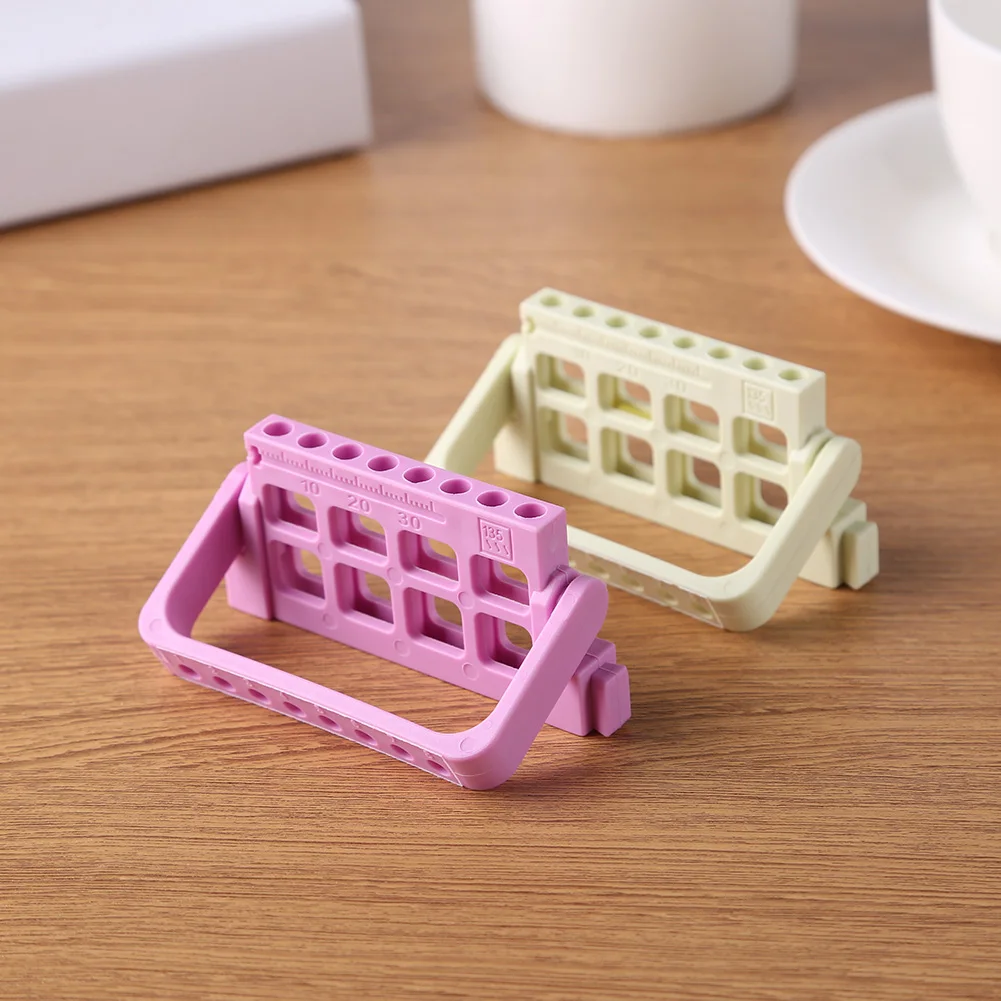 

8-Hole Dental File Drill Stand Storage Holders Files Drills Dispenser Retainer Autoclavable Dental Supplies