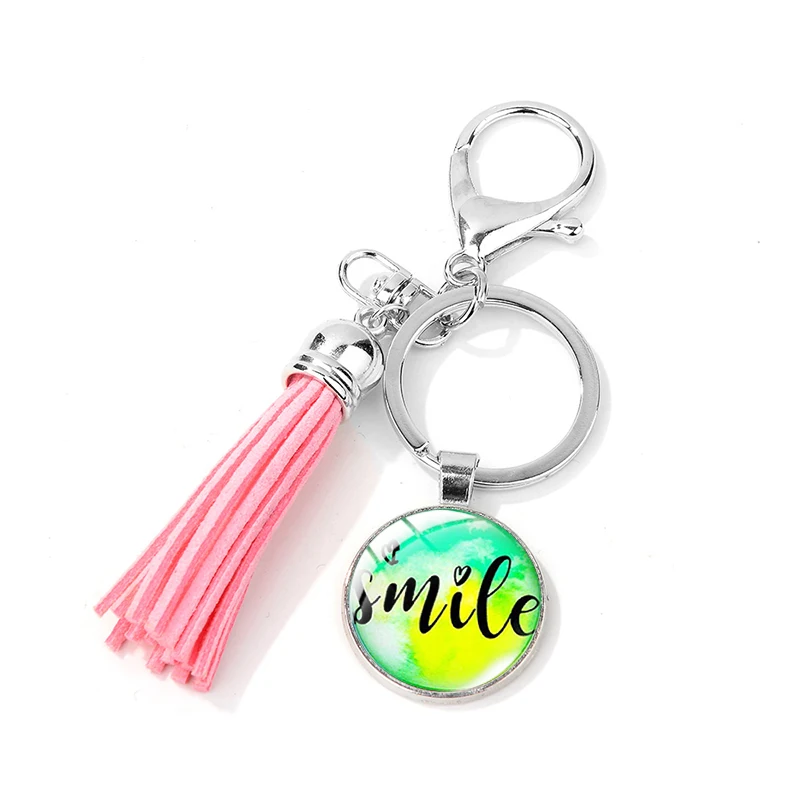 Брелок для ключей женский из нежной кожи брелоки с кисточками | Украшения и