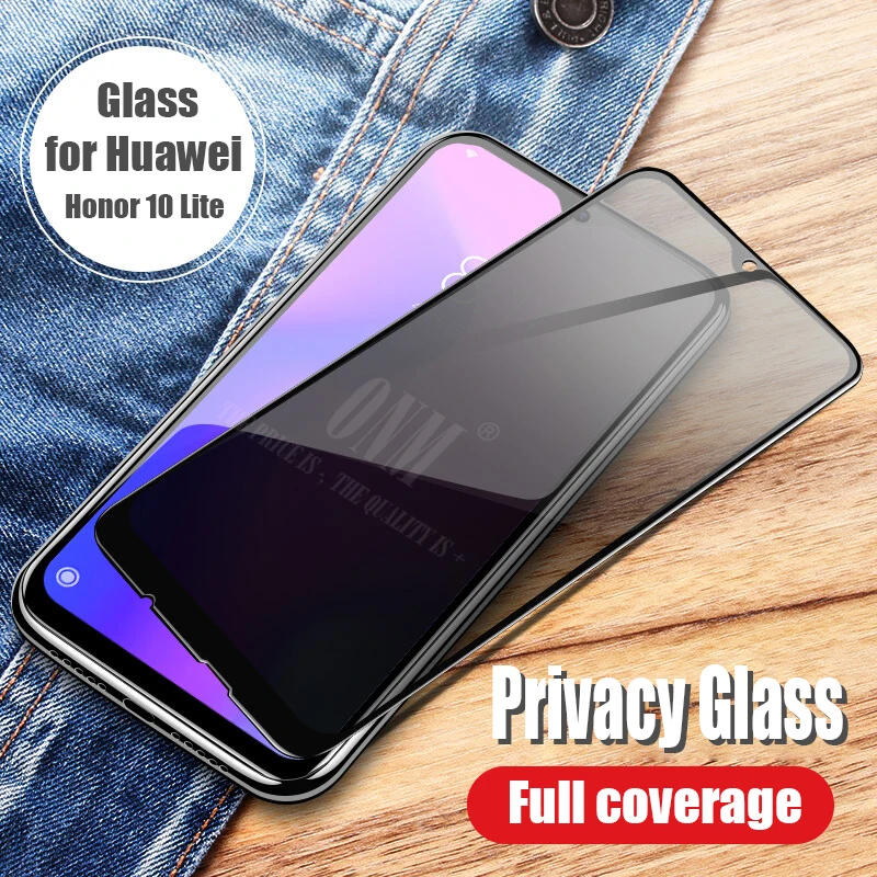 Honor 10 Lite Анти шпионское закаленное стекло для HUAWEI Honor 10/Lite Полное покрытие экрана протектор для Honor 10 конфиденциальности Закаленное стекло пленка - Цвет: Honor 10 Lite