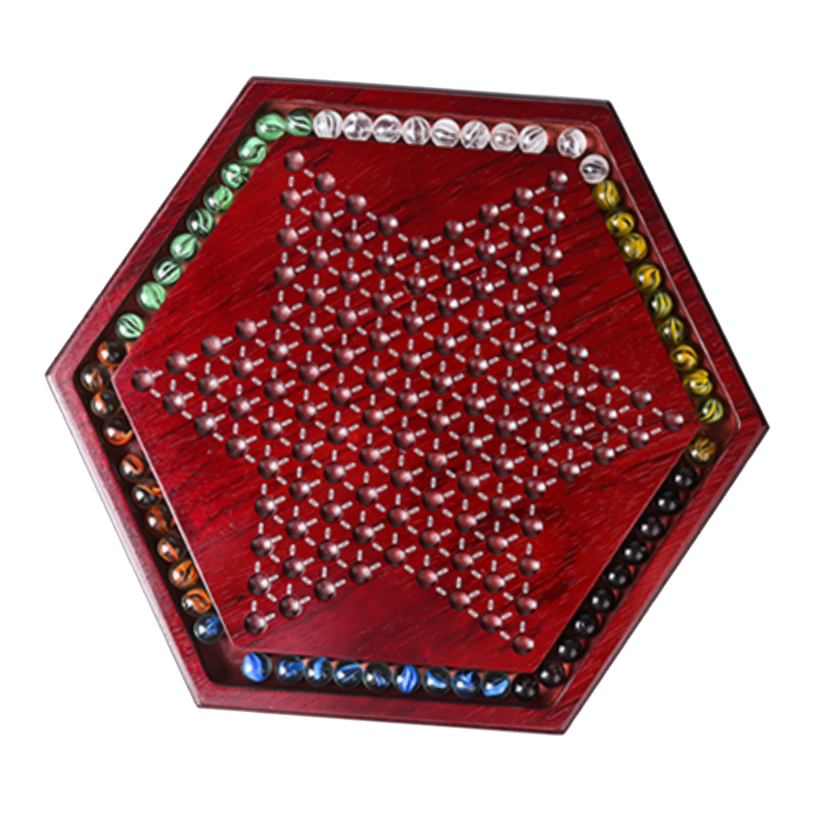 

Board Game Chinese Checkers Classic Party Family Fun Game Multiplayer, Chinese Checkers Classic Game Set for 6+ years old