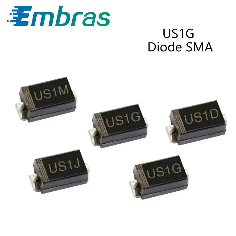 50 шт. SMD ультра быстрое восстановление выпрямительного диода US2G US1M US1J US1G US1D US2J 1A с