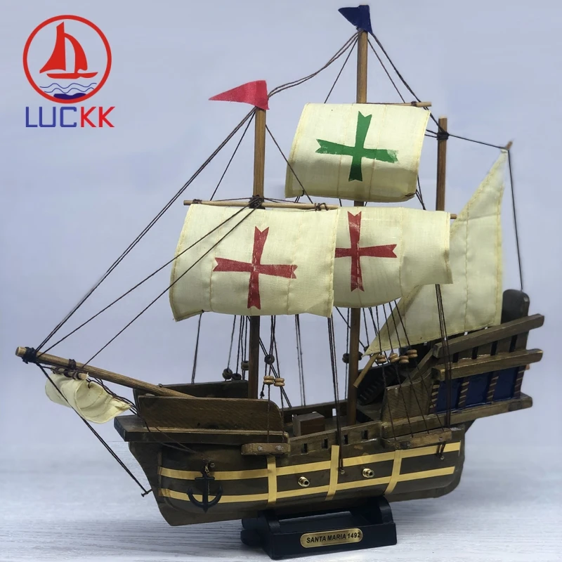 Ретро модель корабля сандамария из коломоса 33 см|Статуэтки и миниатюры| |