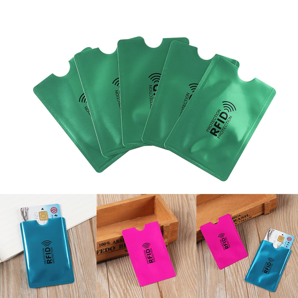 Анти Rfid кошелек блокирующий считыватель Блокировка банк держатель для карт Id