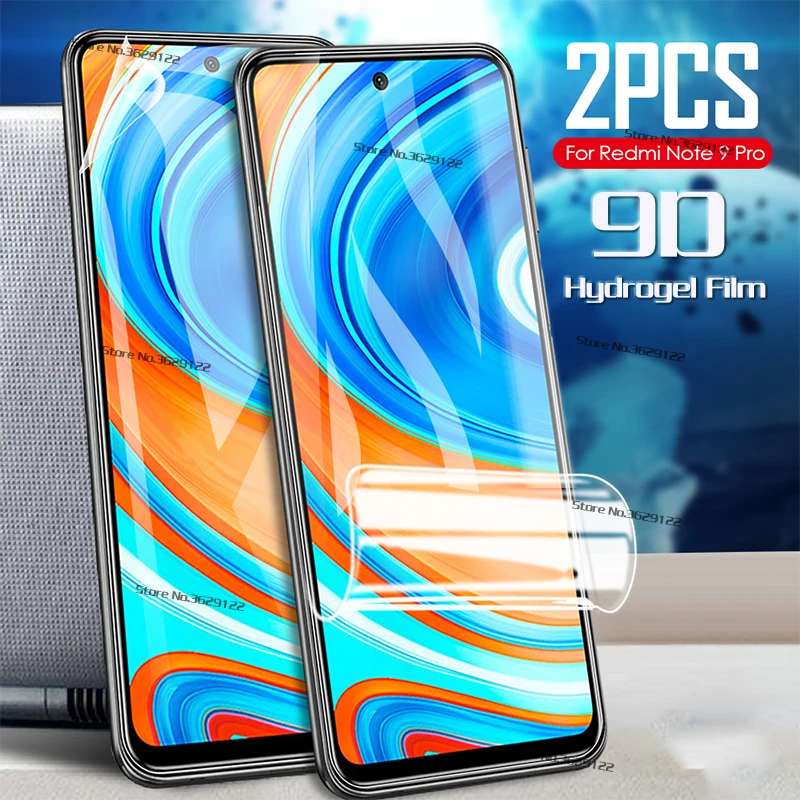 2 шт. Гидрогелевая Защитная пленка для экрана Xiaomi 9 8 Pro Max 8T мягкая Redmi 10X 4G 8A
