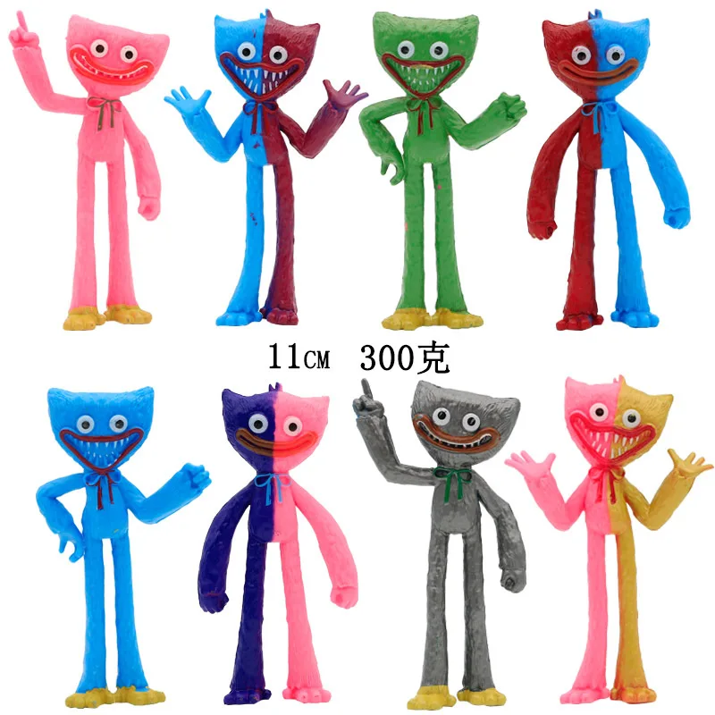 

6-8PCS Huggy Wuggy Game Action Figure Sausage Monster Poppy Playtime Children's Happy Birthday Gifts 7-10CM PVC Anime Figure