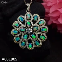 kjjeaxcmy boutique jewelry 925 sterling silver inlaid natural opal necklace womens pendant supports idetection fashion