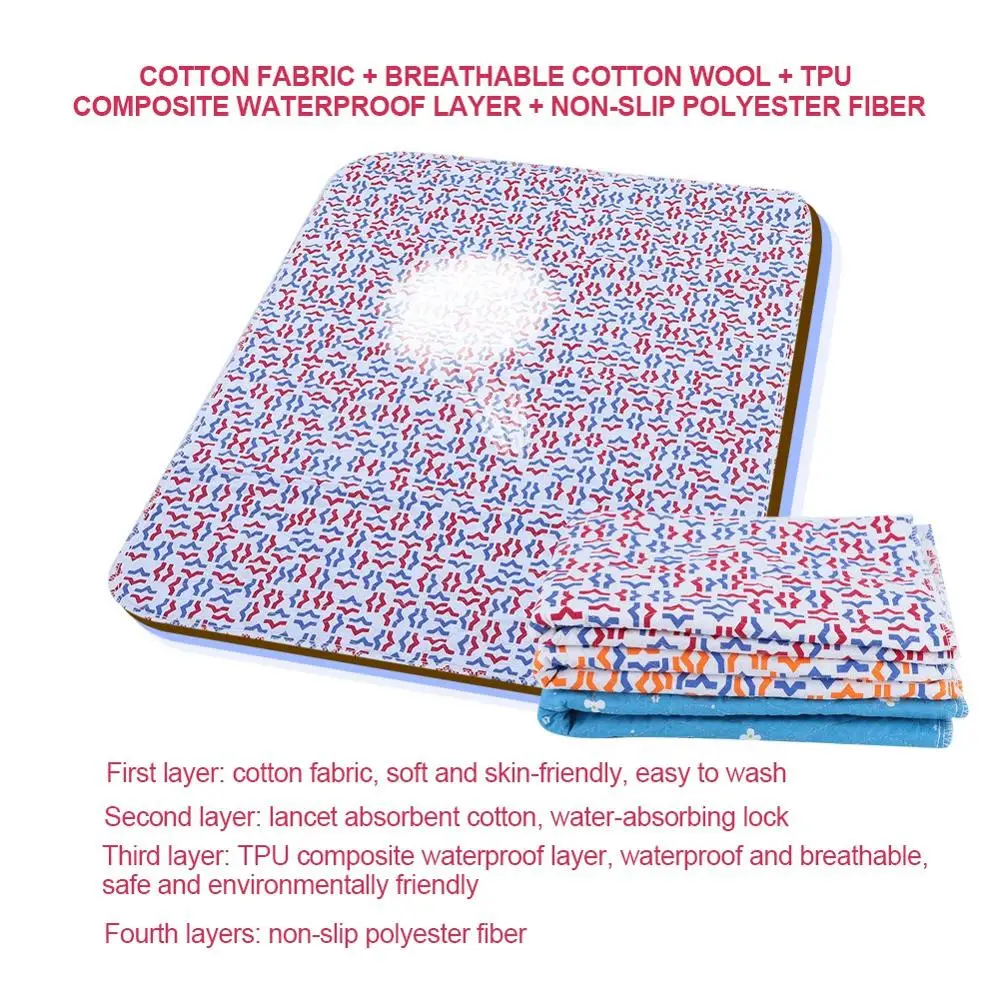 Многоразовый коврик для мочи вкладыши подгузников взрослых тканевые моющиеся