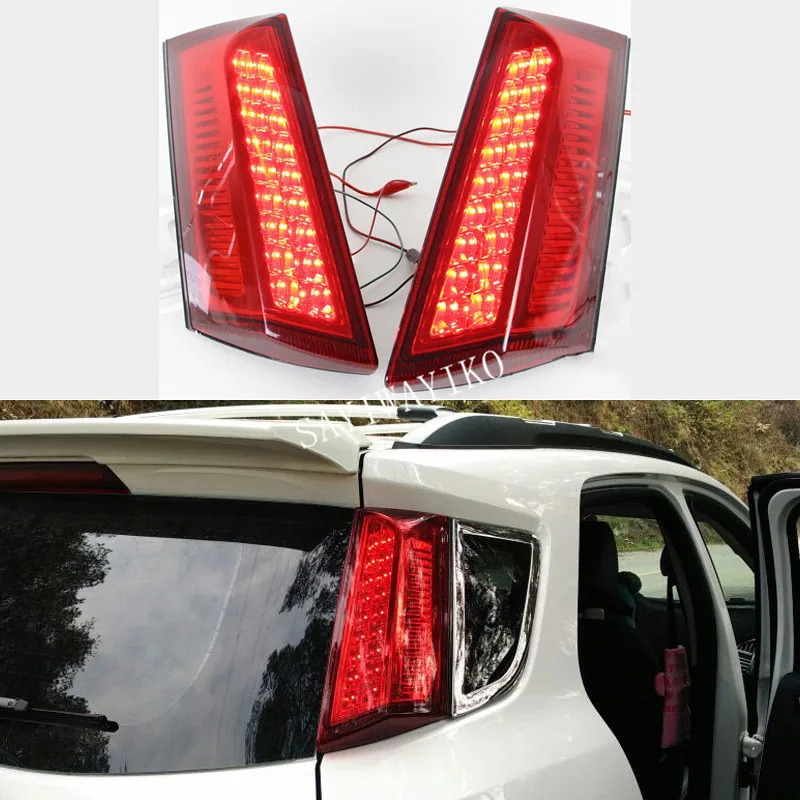 1 пара автомобильных задних фар для Ford Ecosport 2013 2014 2015 2016 2017 светодиодный ные задние