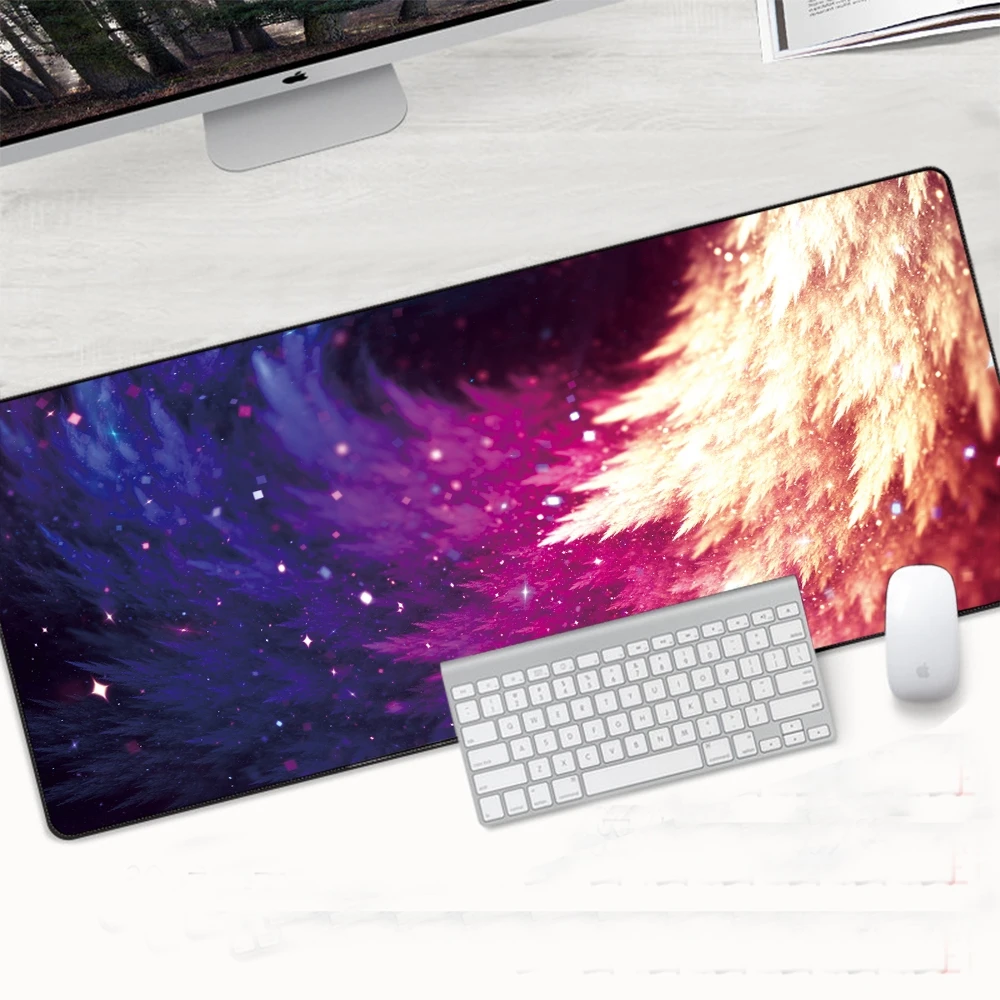 

Space Night Art Custom Mouse Pad Mat Gaming Keyboard Mousepad XL Game Customized Personalized Mouse Pad for Office Computer Desk