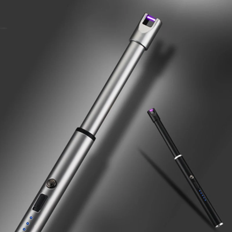 Electric USB Rechargeable Arc Lighter Windproof Electronic Cigarette Lighters Plasma Pulsed BBQ Flameless for Kitchen | Дом и сад