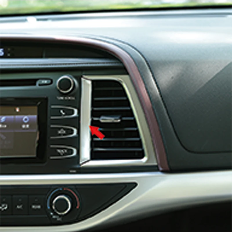 Хромированный АБС пластик для Toyota Highlander Kluger 2014 2018 аксессуары стайлинга